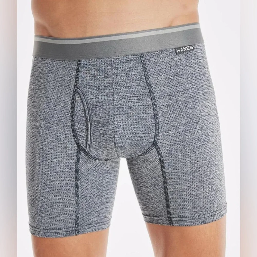 Hanes Comfort Flex Fit Men's Breathable Stretch Mesh Boxer Brief 3-pack Size M